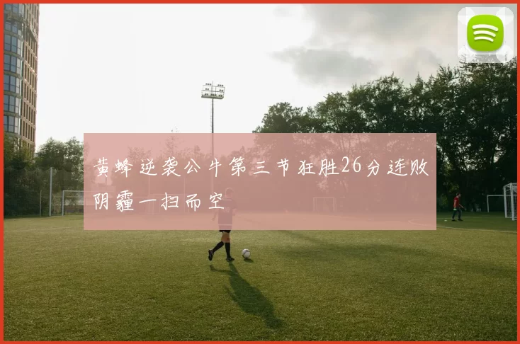 黄蜂逆袭公牛第三节狂胜26分连败阴霾一扫而空